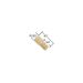 Ultra Mini PEEK Flanged Fitting - two-piece set - 6-40 UNF