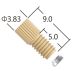 Ultra Mini PEEK Flanged Fitting - two-piece set - 6-40 UNF