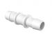 Reduction Coupler 3/4 ID x 5/8 ID in White Polypropylene