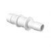 Reduction Coupler 3/4 ID x 1/2 ID in White Polypropylene