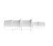 Reduction Coupler 3/4 ID x 1/2 ID in White Polypropylene