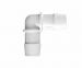 Elbow 3/4 Barb in White Polypropylene
