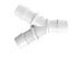 Wye 3/4 Barb in Non Animal Derived Polypropylene