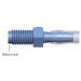 Thread to Barb Fitting 1/4-28UNF Bottom Sealing Rotating - 4.0mm ID - Polypropylene