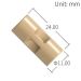 PEEK Female 2 * 1/4-28 UNF Thread Straight Adapter - 0.8mm channel size