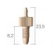PEEK threaded fitting 10-32UNF - 1/16 (1.6 mm) ID