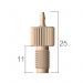 PEEK threaded fitting 1/4-28UNF - 1.0mm - 1.4mm ID
