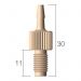 PEEK threaded fitting 1/4-28UNF - 3/32 (2.4 mm) ID
