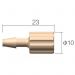 PEEK female threaded fitting 1/4-28UNF - 1/8 (3.2 mm) ID